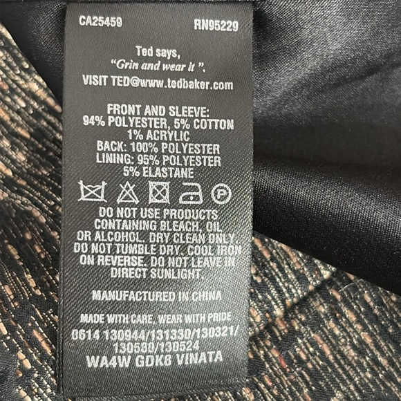 Ted Baker Vinata Embellished Cap Sleeve Statement Dress in Black - Size 6 (US) - Picture 11 of 12